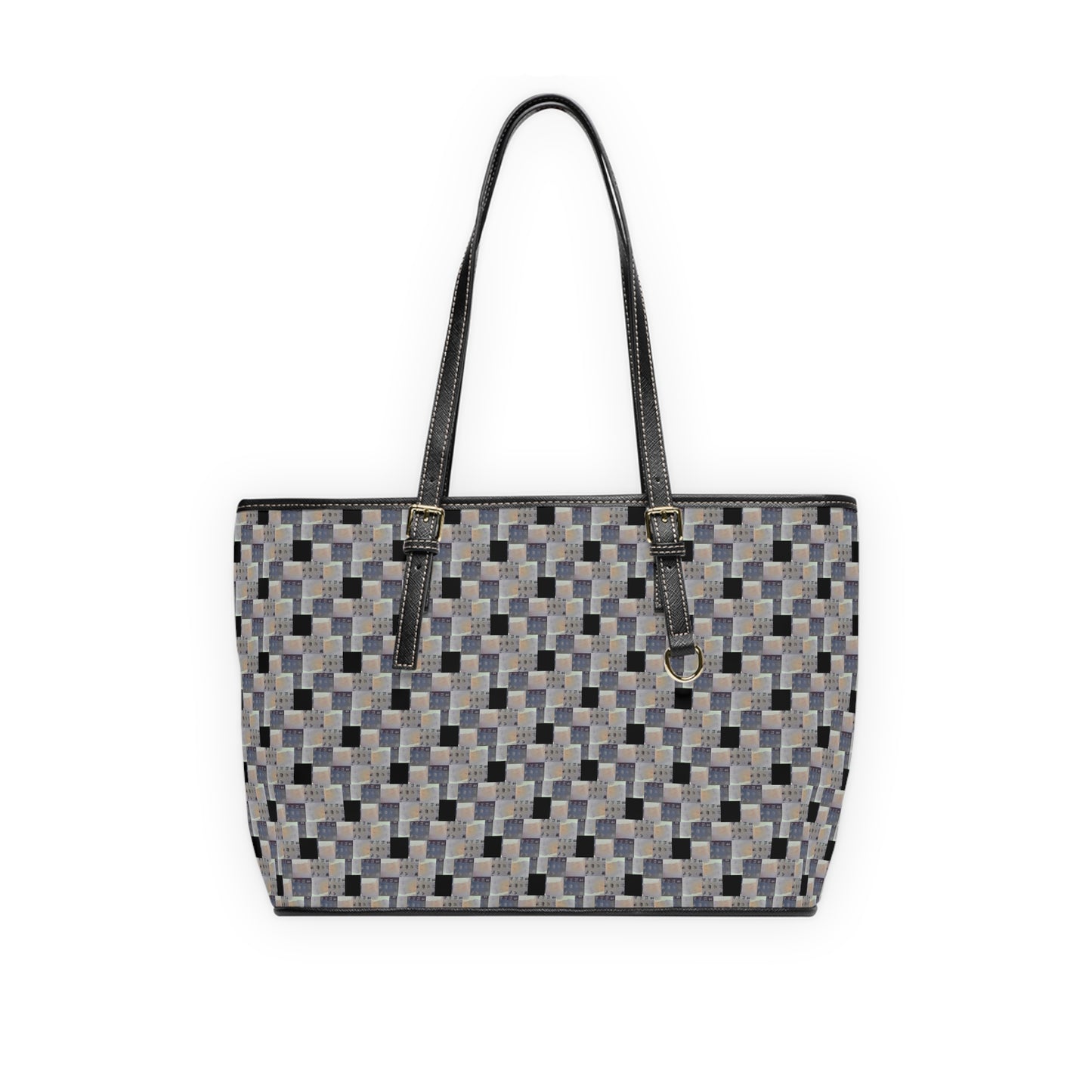 XYZodiacs 12 Zodiac Signs Checkered Print Vegan Tote Bag (Work/Play/Travel)
