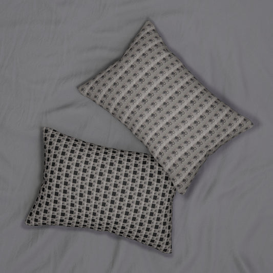 LEO Glyph Print Lumbar Pillow