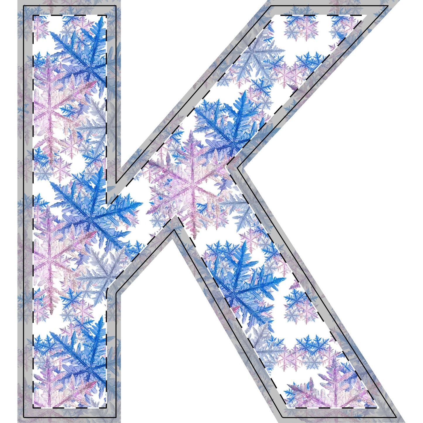 Winter WonderLand Design Collection SnowFlake Design Free-Standing Wooden Decor