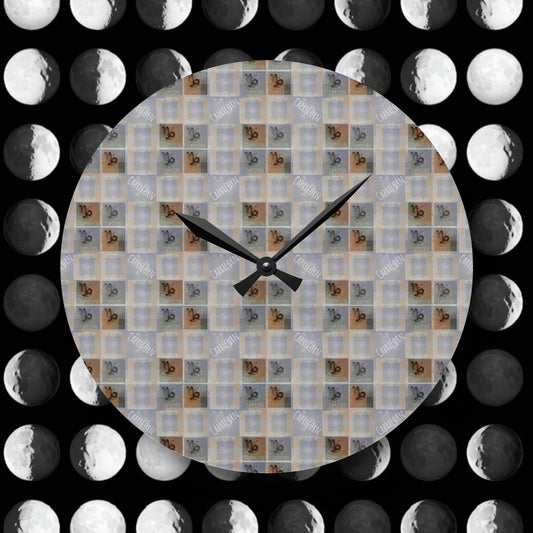 CAPRICORN Glyph Print Wall Clock (Capricorn)