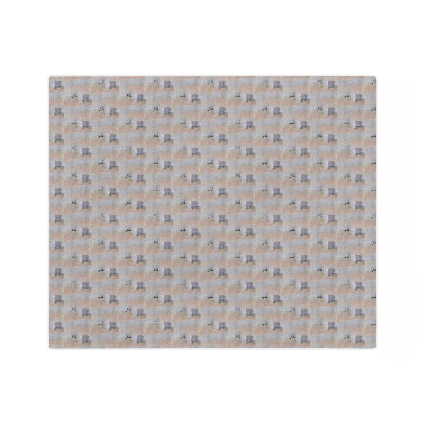 Scorpio Glyph Print Minky Velveteen Blanket