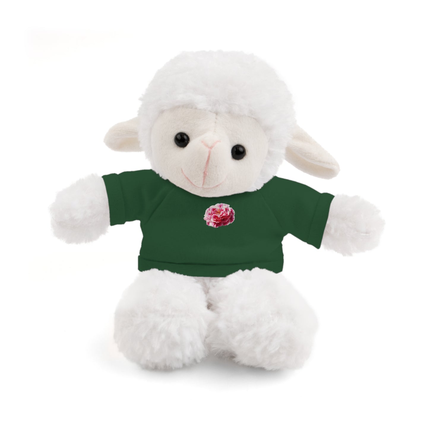 Calendar MONTH 01 January Flower “Carnation” Tee shirt detail on Animal of choice (5) to choose from - Perfect Gift for Babies and Toddlers