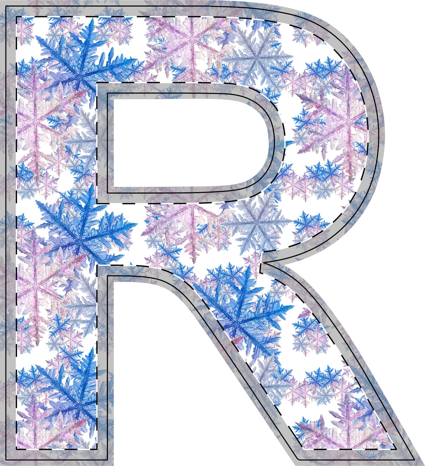 Winter WonderLand Design Collection SnowFlake Design Free-Standing Wooden Decor