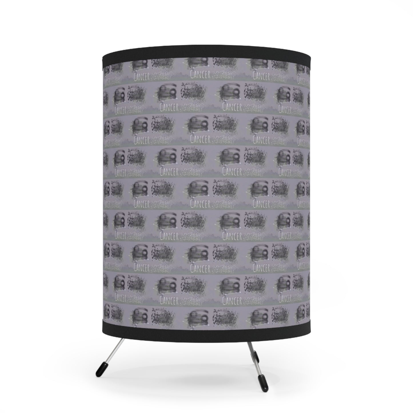 CANCER Glyph Print Lamp TriPod with High-Res Printed Shade (Cancer)