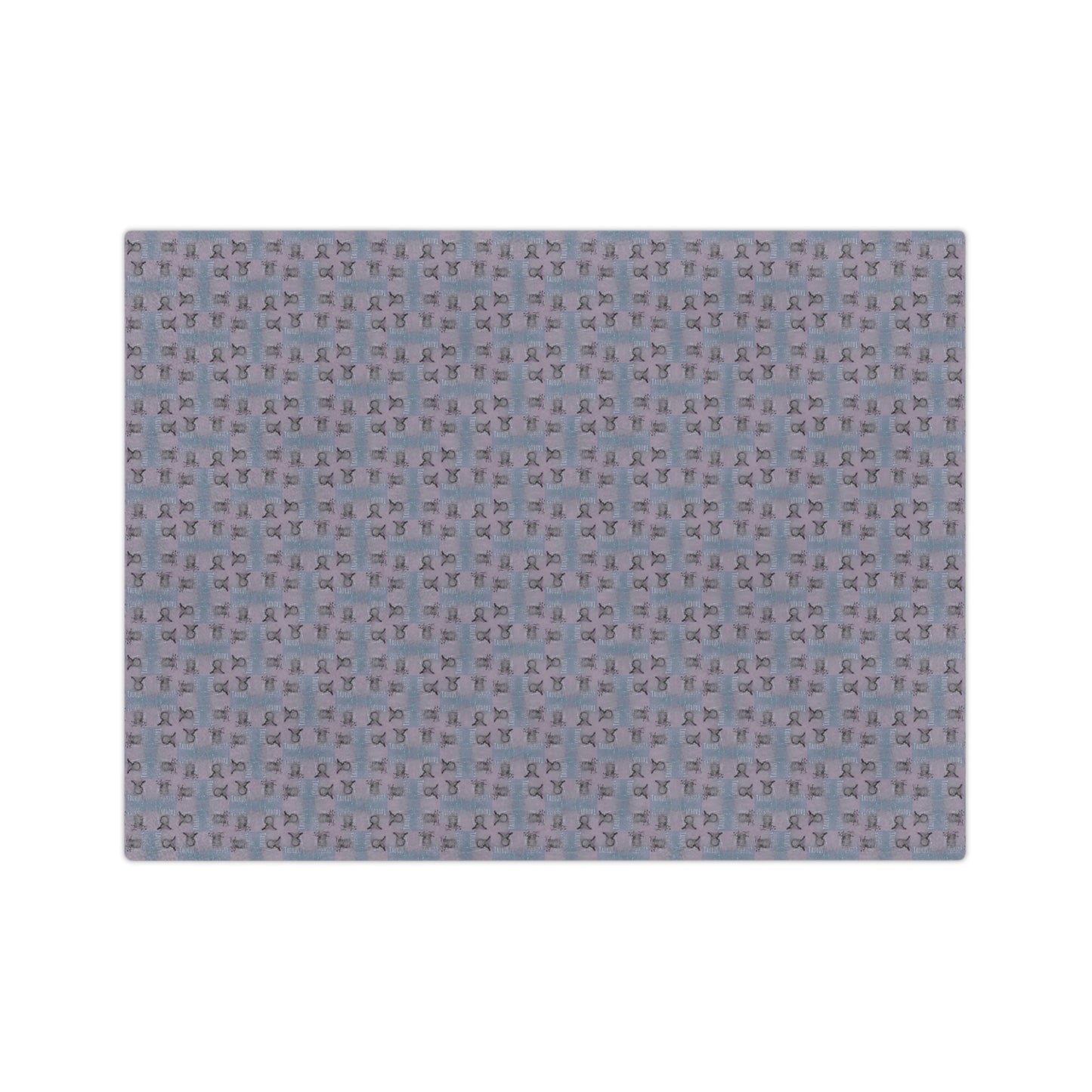 TAURUS Glyph Print Minky Velveteen Blanket