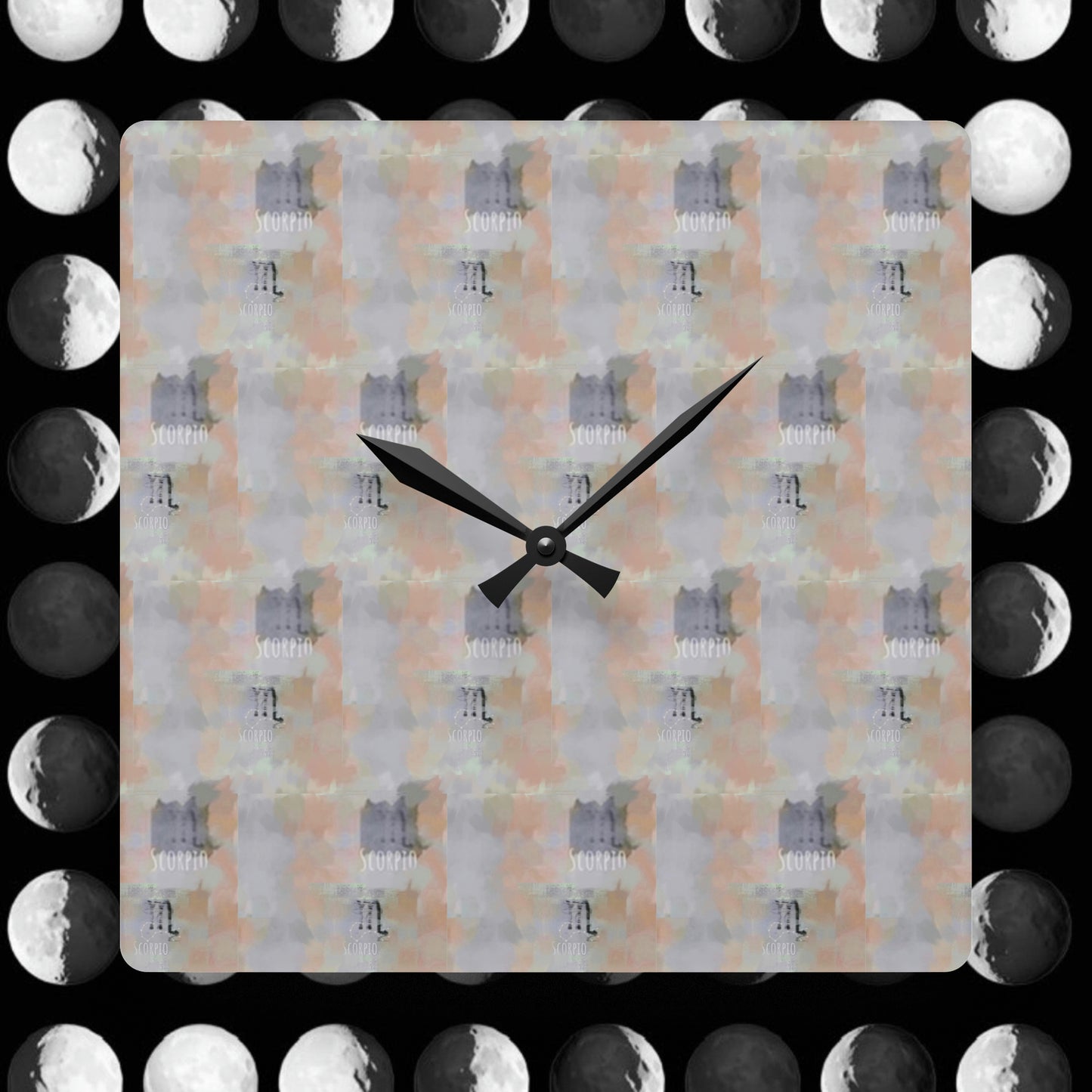 SCORPIO Glyph Print Wall Clock (Scorpio)