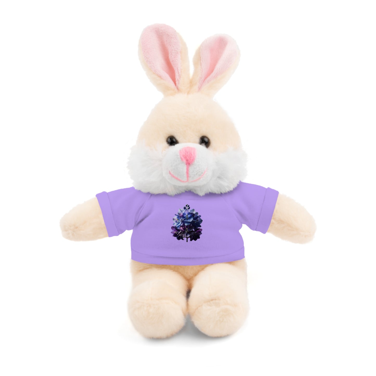 Calendar MONTH 07 July Flower “Larkspur” Tee shirt detail on Animal of choice (5) to choose from - Perfect Gift for Babies and Toddlers
