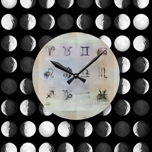 Wall Clock (12 Zodiac Signs)