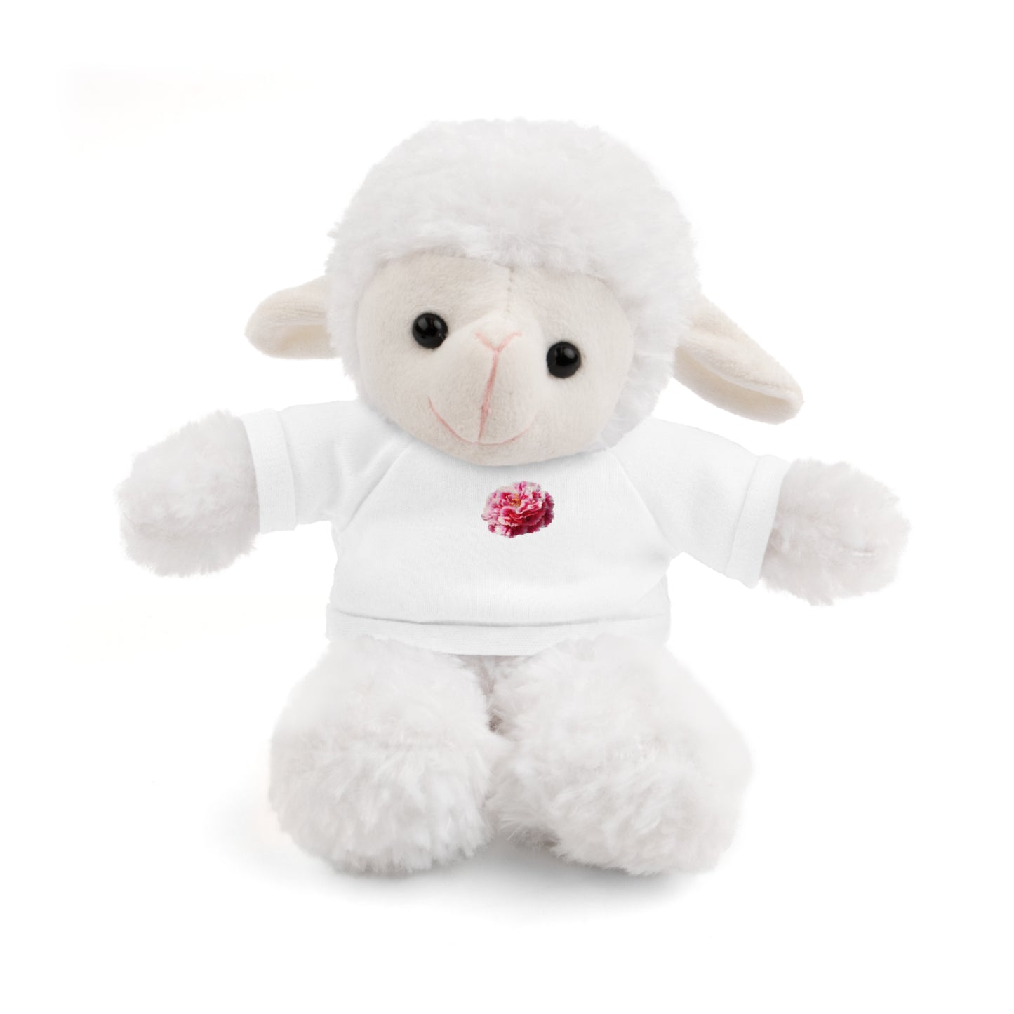 Calendar MONTH 01 January Flower “Carnation” Tee shirt detail on Animal of choice (5) to choose from - Perfect Gift for Babies and Toddlers