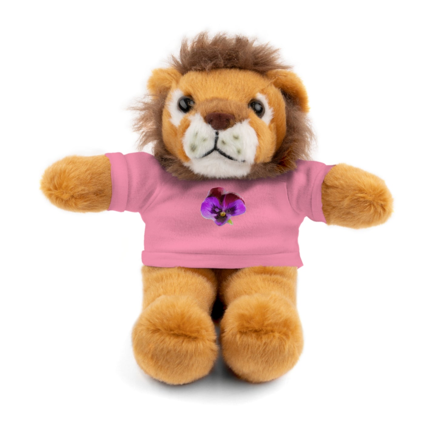 Calendar MONTH 02 February Flower “Violet” Tee shirt detail on Animal of choice (5) to choose from - Perfect Gift for Babies and Toddlers