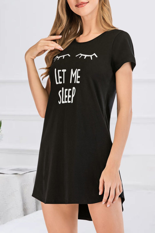 Women's Lounge Dress Graphic Round Neck Short Sleeve Dress