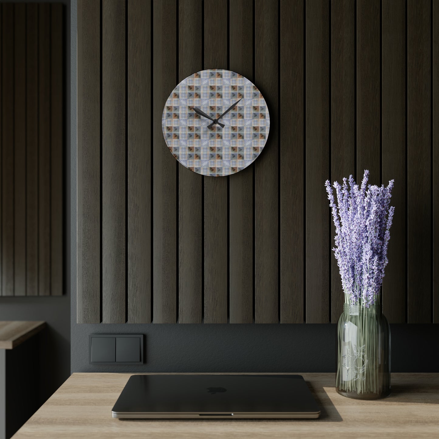 CAPRICORN Glyph Print Wall Clock (Capricorn)