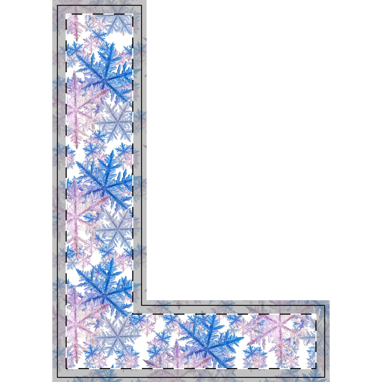 Winter WonderLand Design Collection SnowFlake Design Free-Standing Wooden Decor