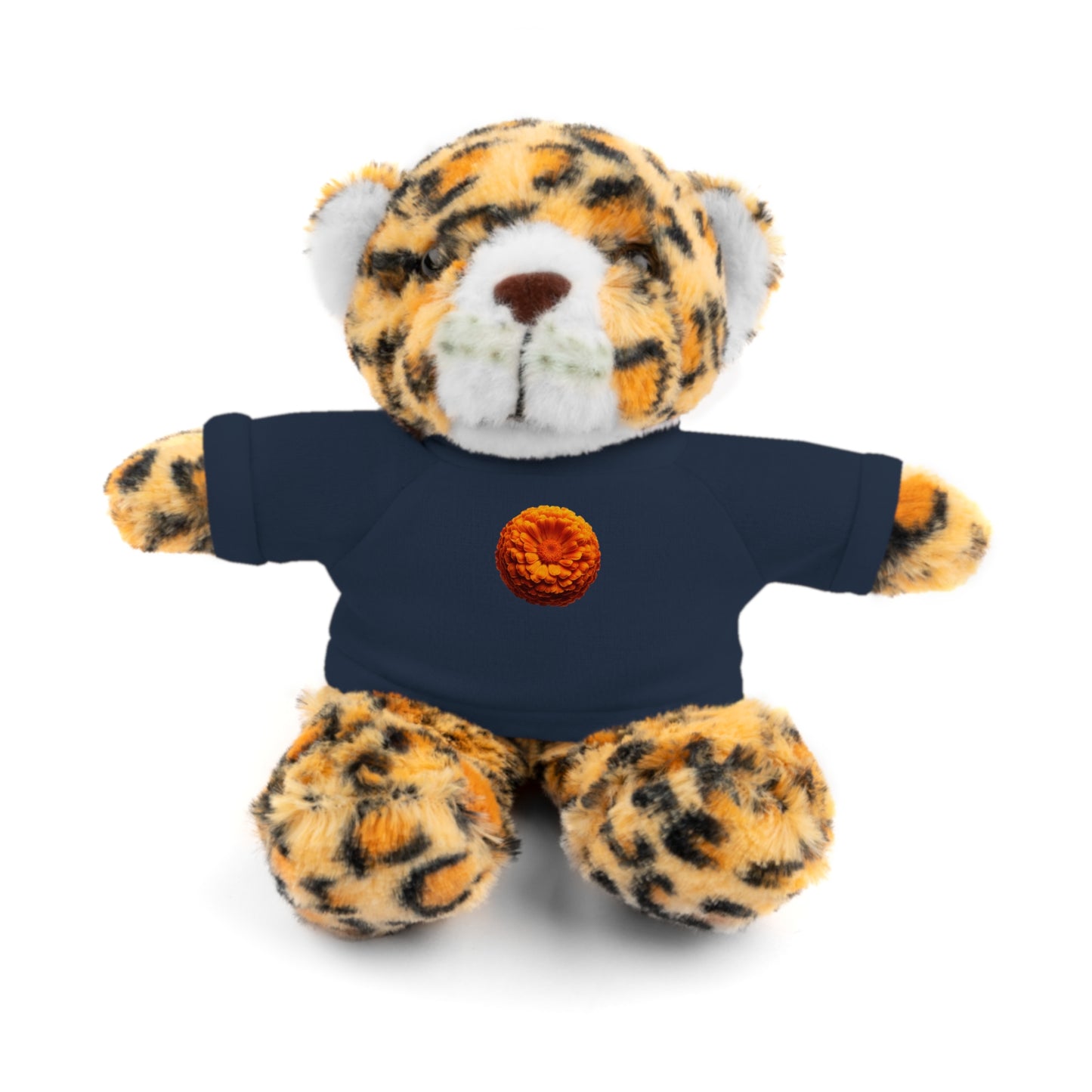 Calendar MONTH 10 October Flower “Marigold” Tee shirt detail on Animal of choice (5) to choose from - Perfect Gift for Babies and Toddlers
