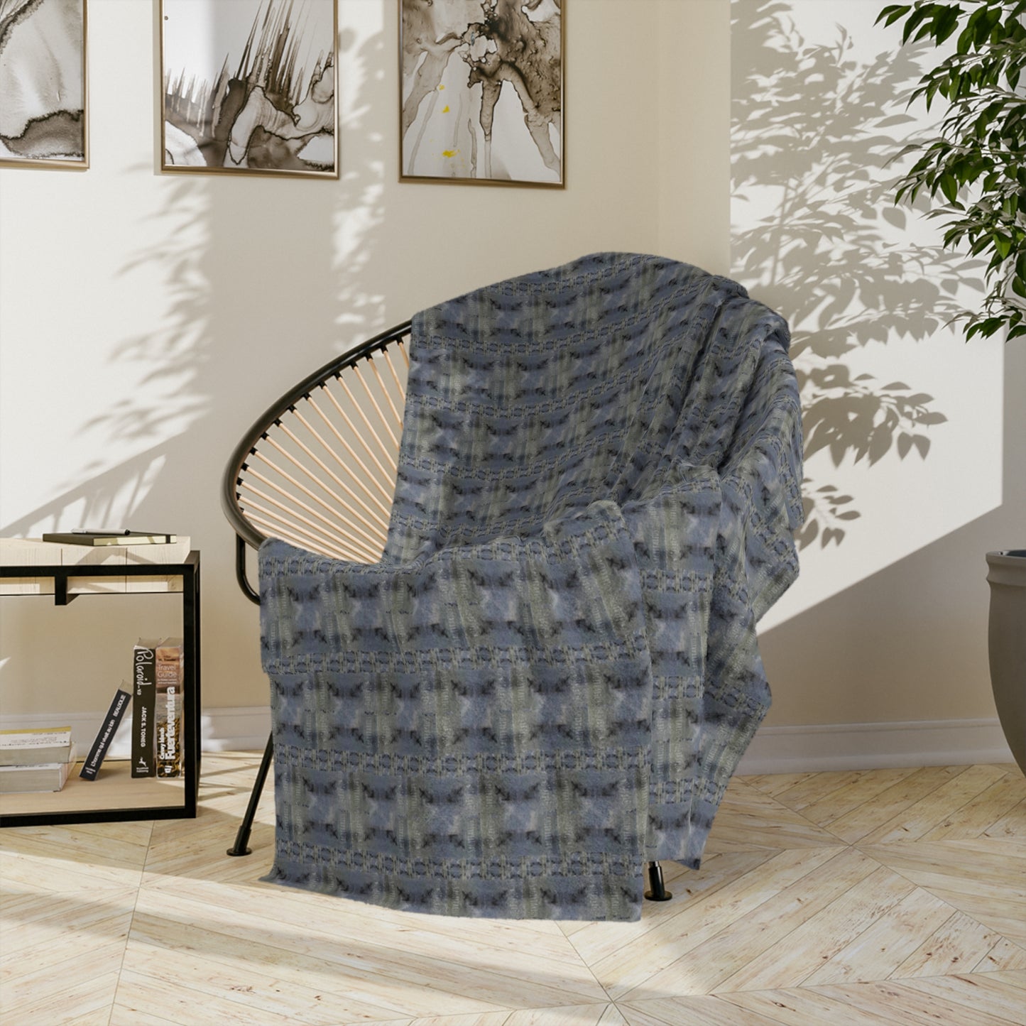 Sagittarius Glyph Print Minky Velveteen Blanket