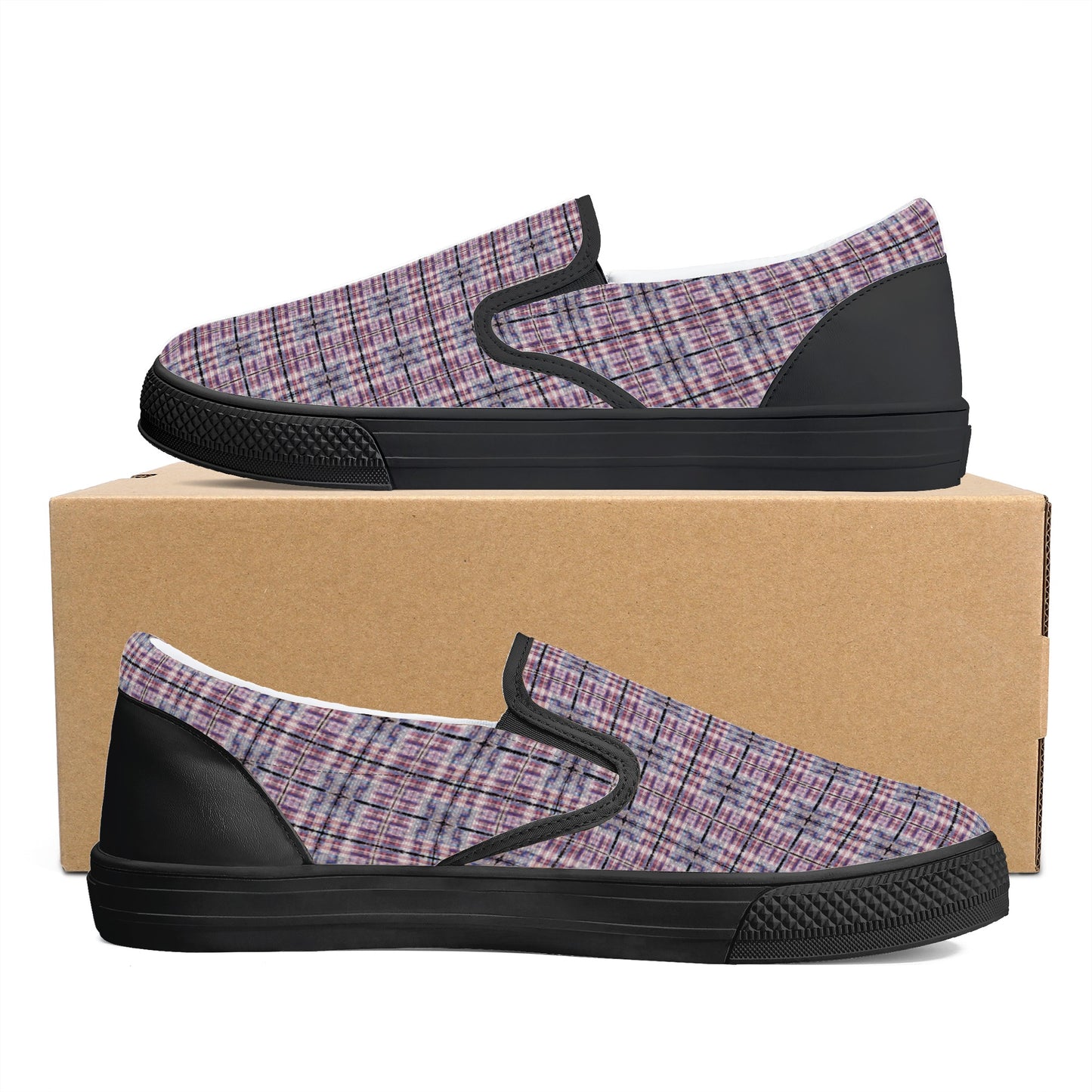 Men's American Patriotic Colors (Red White and Blue) Men's Slip On Shoes