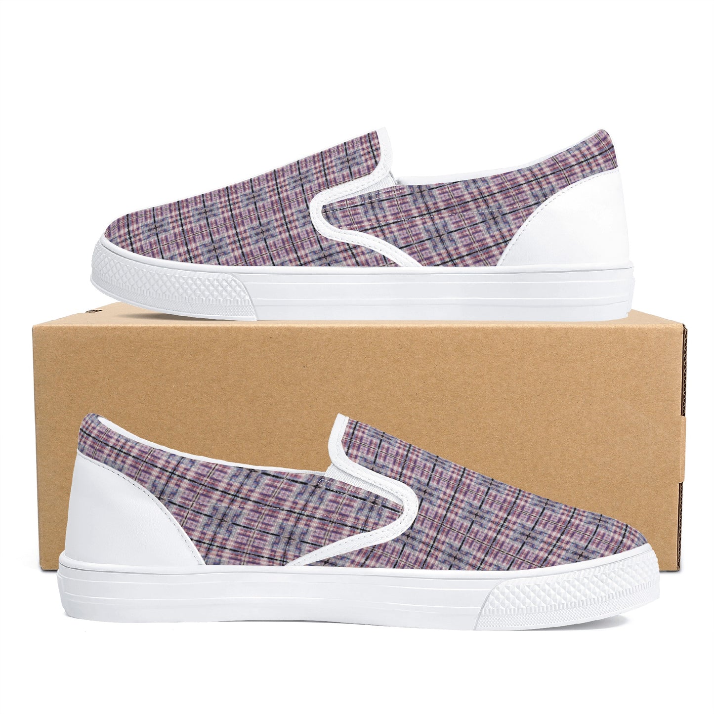 Men's American Patriotic Colors (Red White and Blue) Men's Slip On Shoes