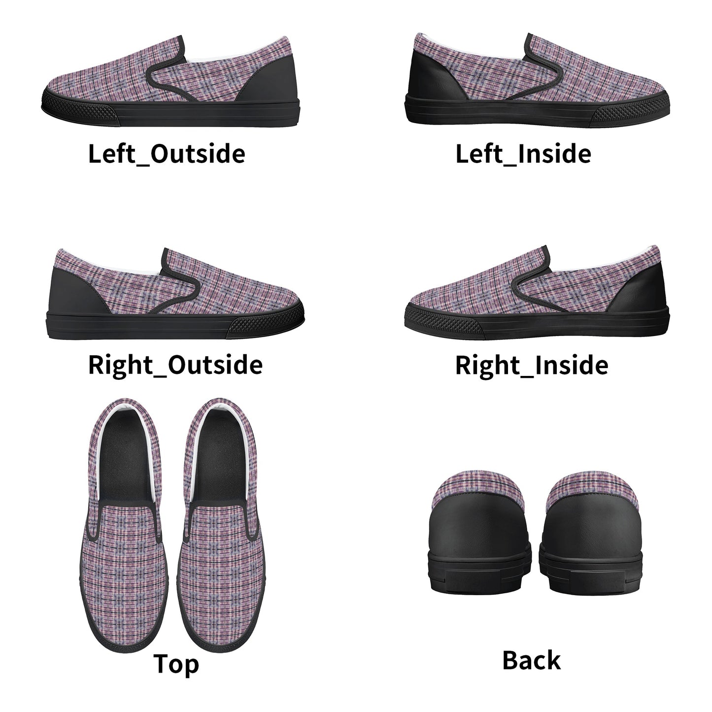 Men's American Patriotic Colors (Red White and Blue) Men's Slip On Shoes
