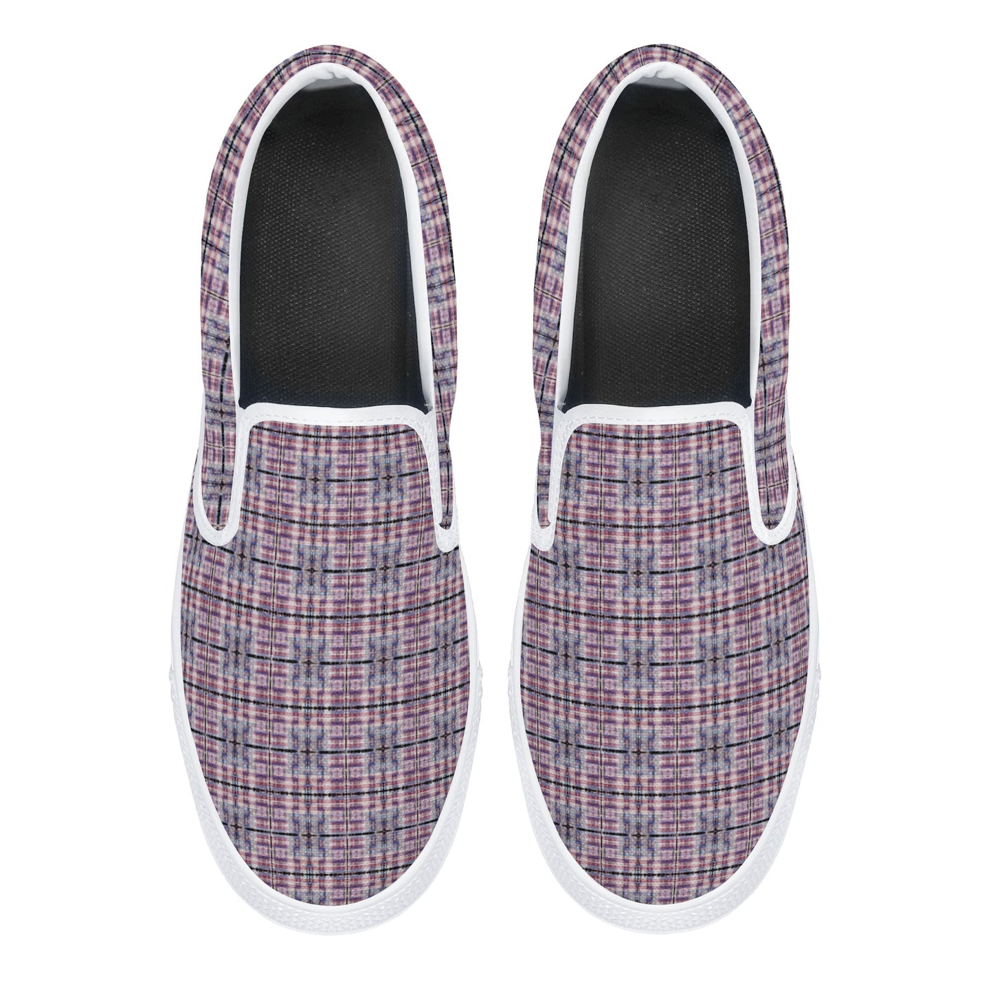 Men's American Patriotic Colors (Red White and Blue) Men's Slip On Shoes