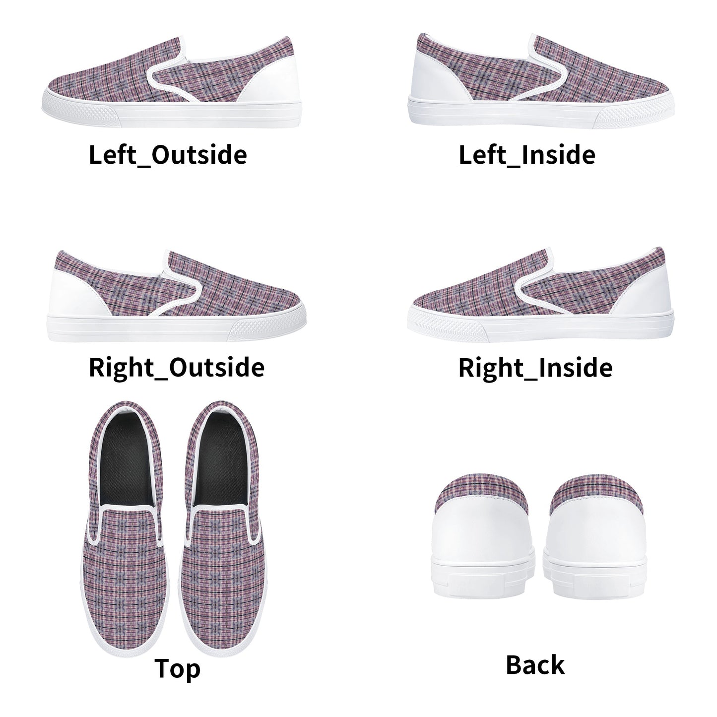 Men's American Patriotic Colors (Red White and Blue) Men's Slip On Shoes