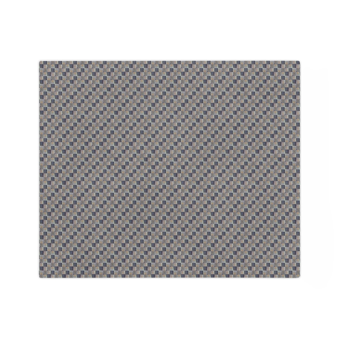 XYZodiacs 12 Zodiac Signs Checkered Print Minky Velveteen Blanket