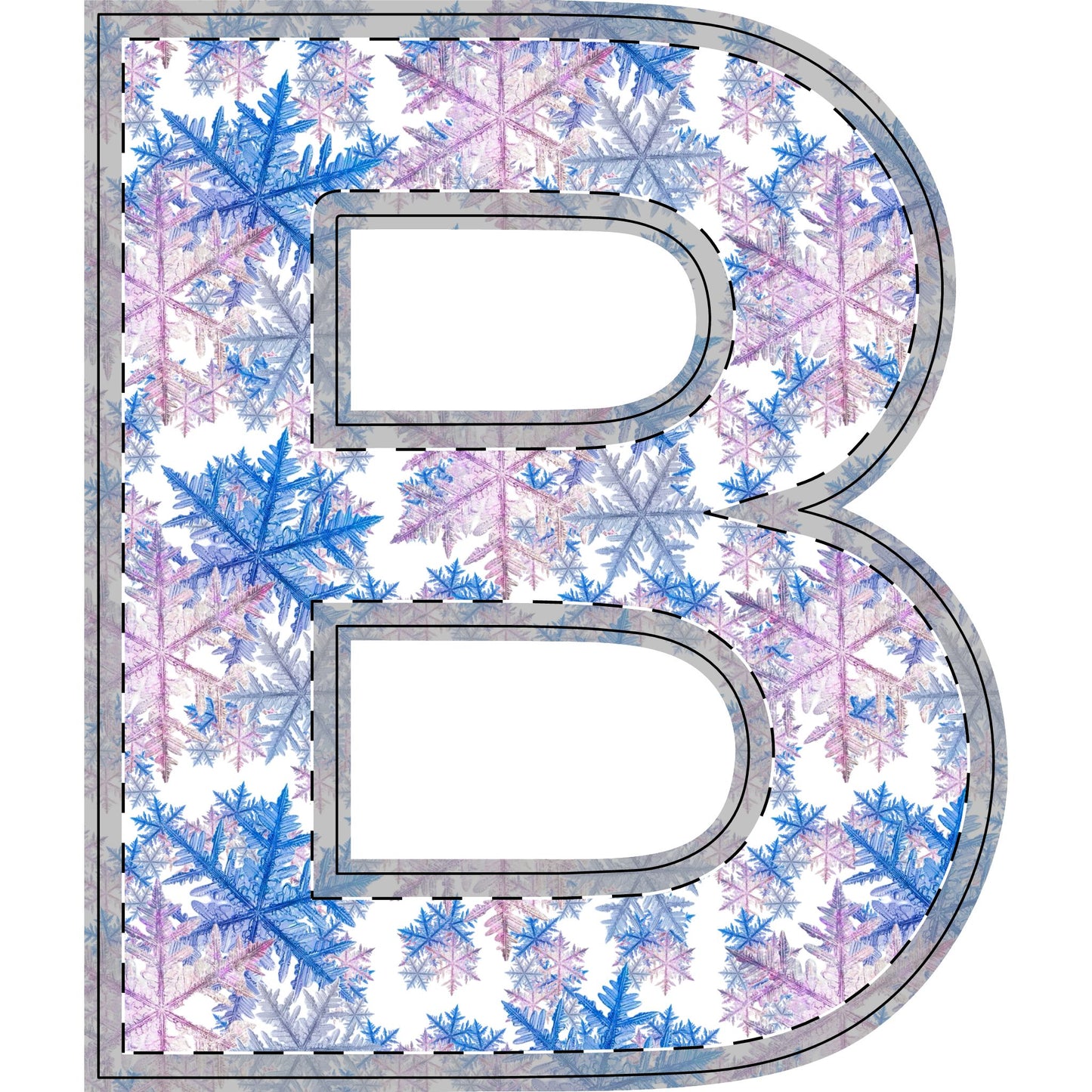 Winter WonderLand Design Collection SnowFlake Design Free-Standing Wooden Decor