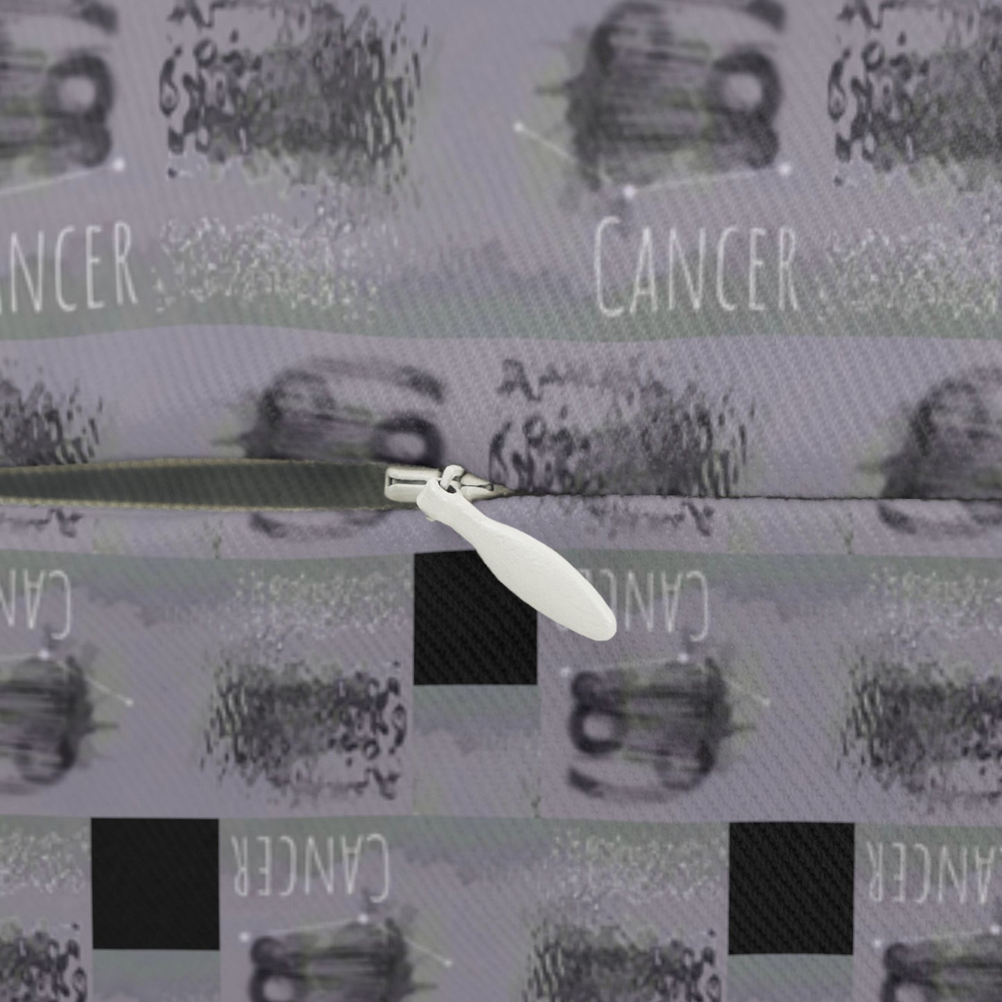 CANCER Glyph Print Lumbar Pillow
