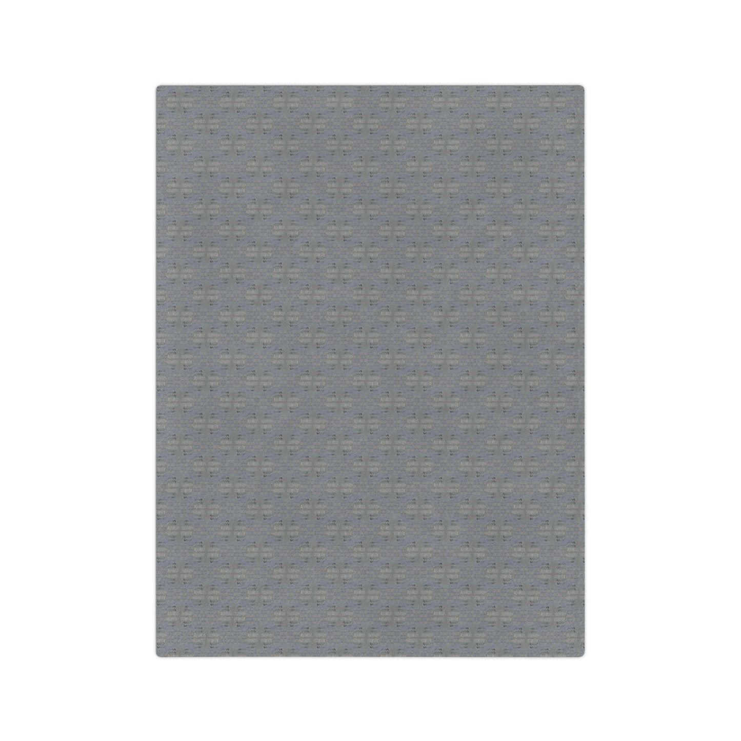 AQUARIUS Glyph Print Minky Velveteen Blanket