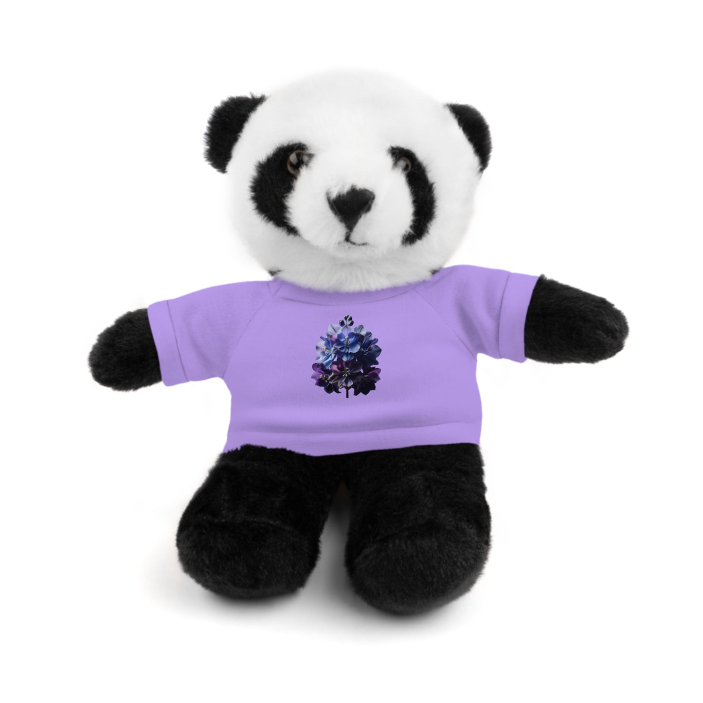 Calendar MONTH 07 July Flower “Larkspur” Tee shirt detail on Animal of choice (5) to choose from - Perfect Gift for Babies and Toddlers