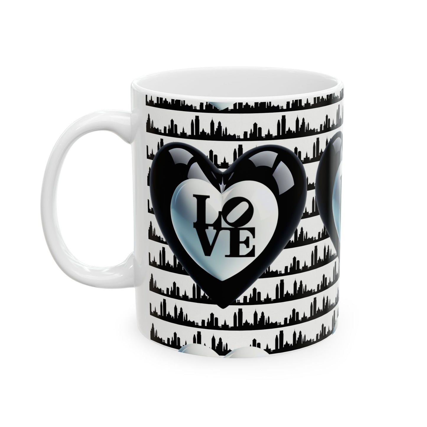 Philly Love Cityscape Ceramic Mug - 11oz & 15oz Coffee Cup