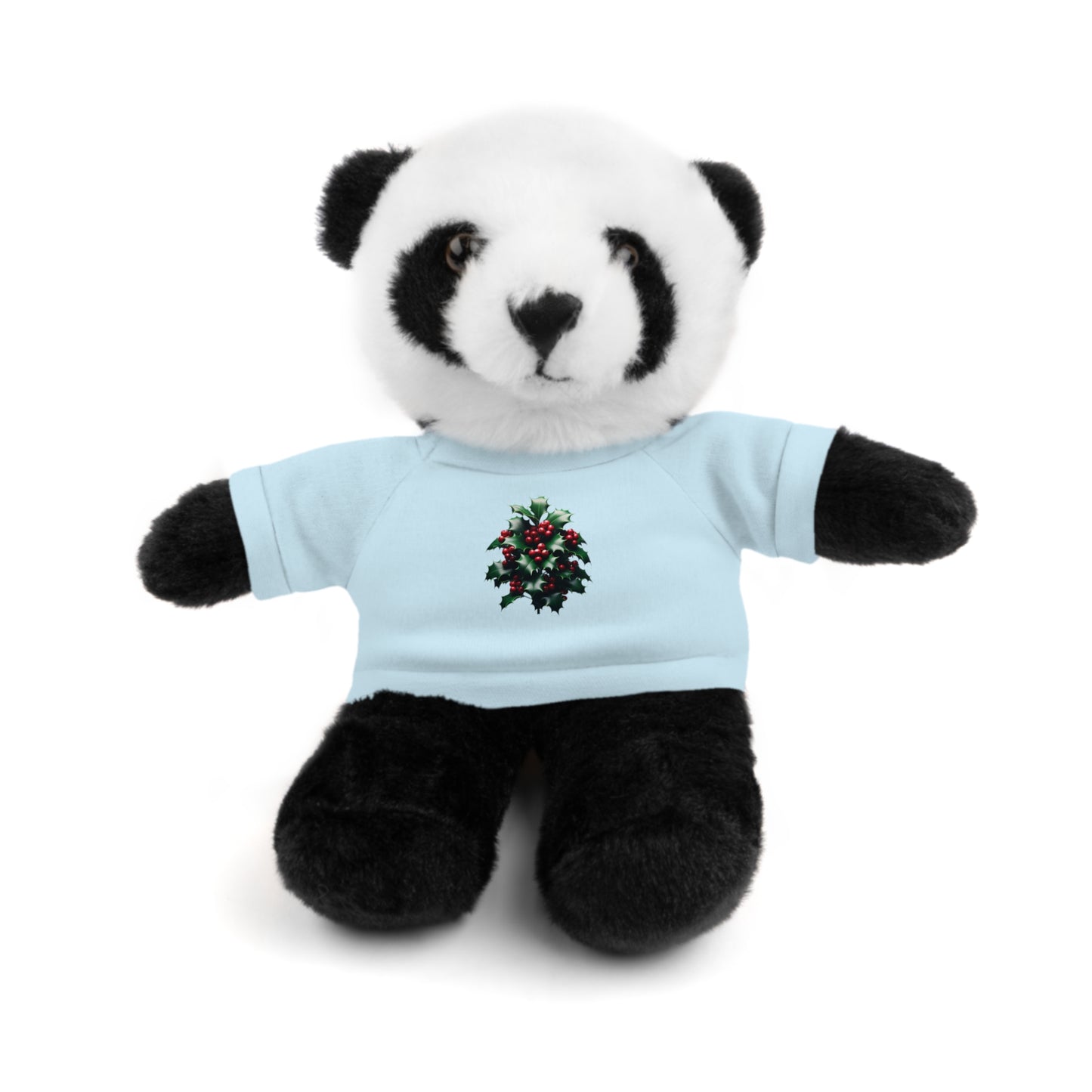 Calendar MONTH 12 December Flower “Holly” Tee shirt detail on Animal of choice (5) to choose from - Perfect Gift for Babies and Toddlers