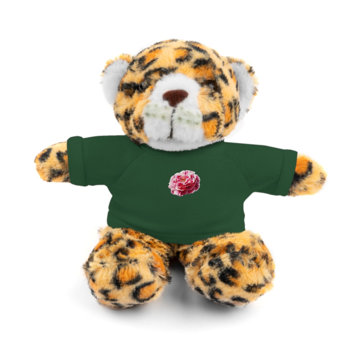Calendar MONTH 01 January Flower “Carnation” Tee shirt detail on Animal of choice (5) to choose from - Perfect Gift for Babies and Toddlers