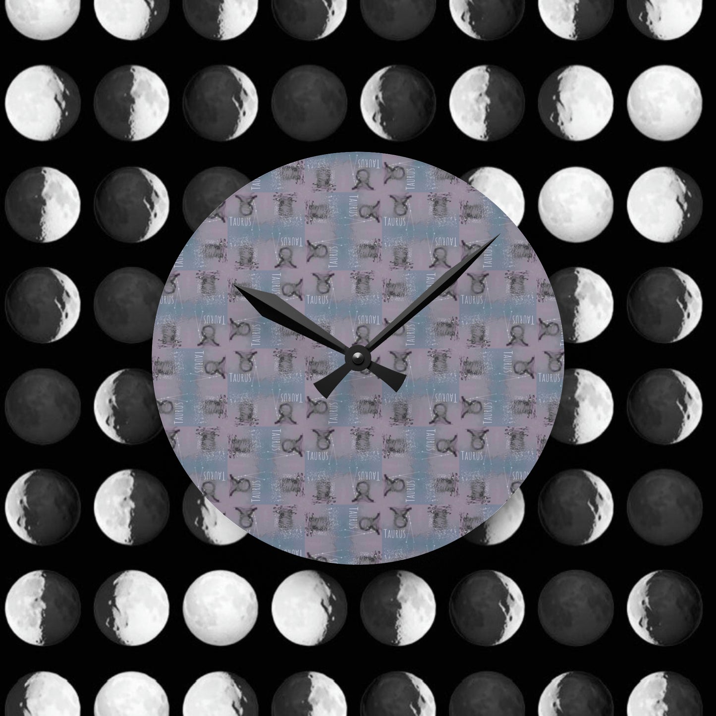 TAURUS Glyph Print Wall Clock (Taurus)