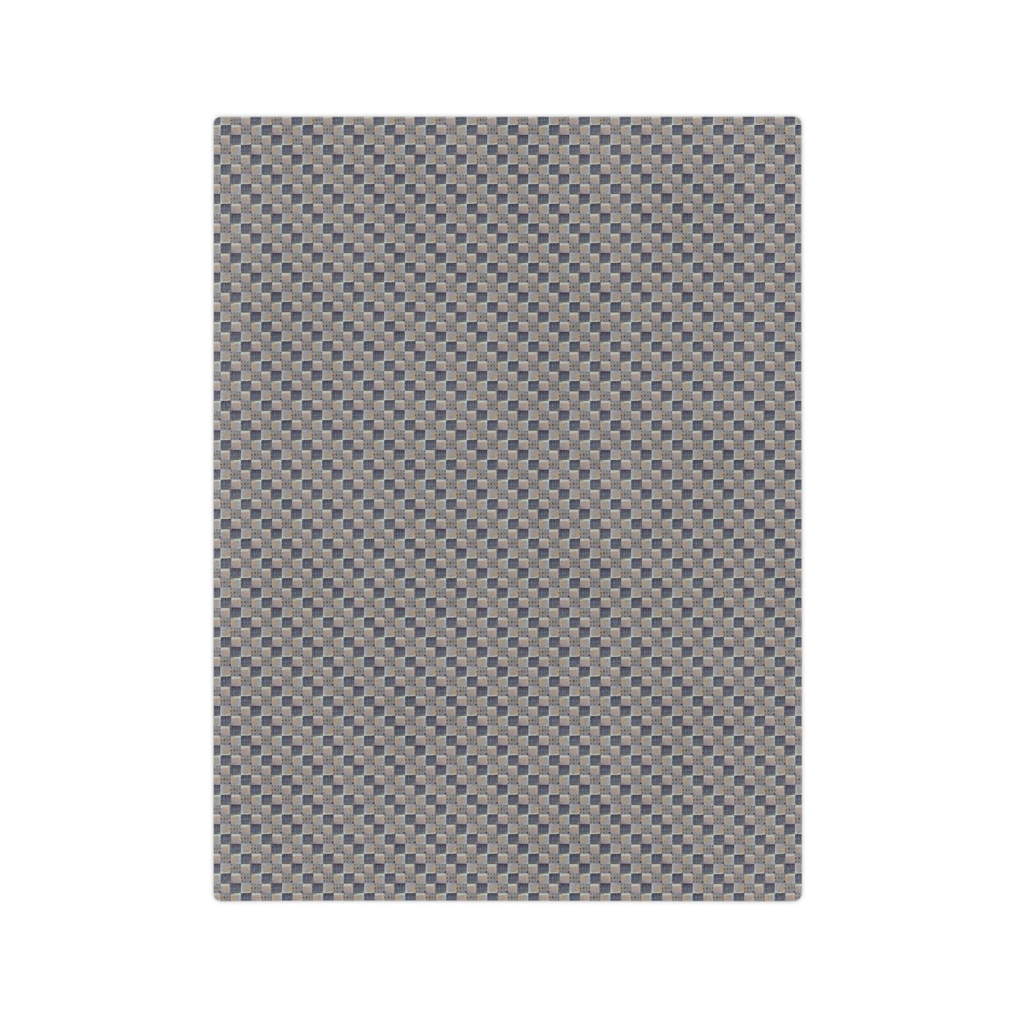 XYZodiacs 12 Zodiac Signs Checkered Print Minky Velveteen Blanket