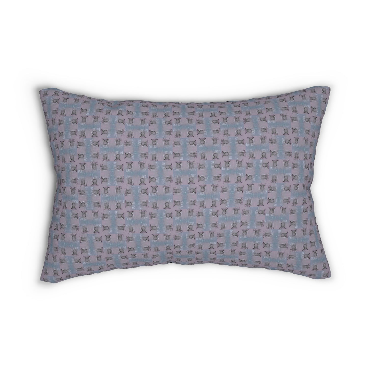Taurus Glyph Print Lumbar Pillow
