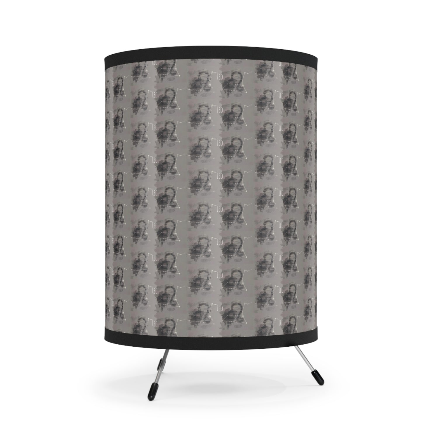 LEO Glyph Print Lamp TriPod with High-Res Printed Shade (Leo)