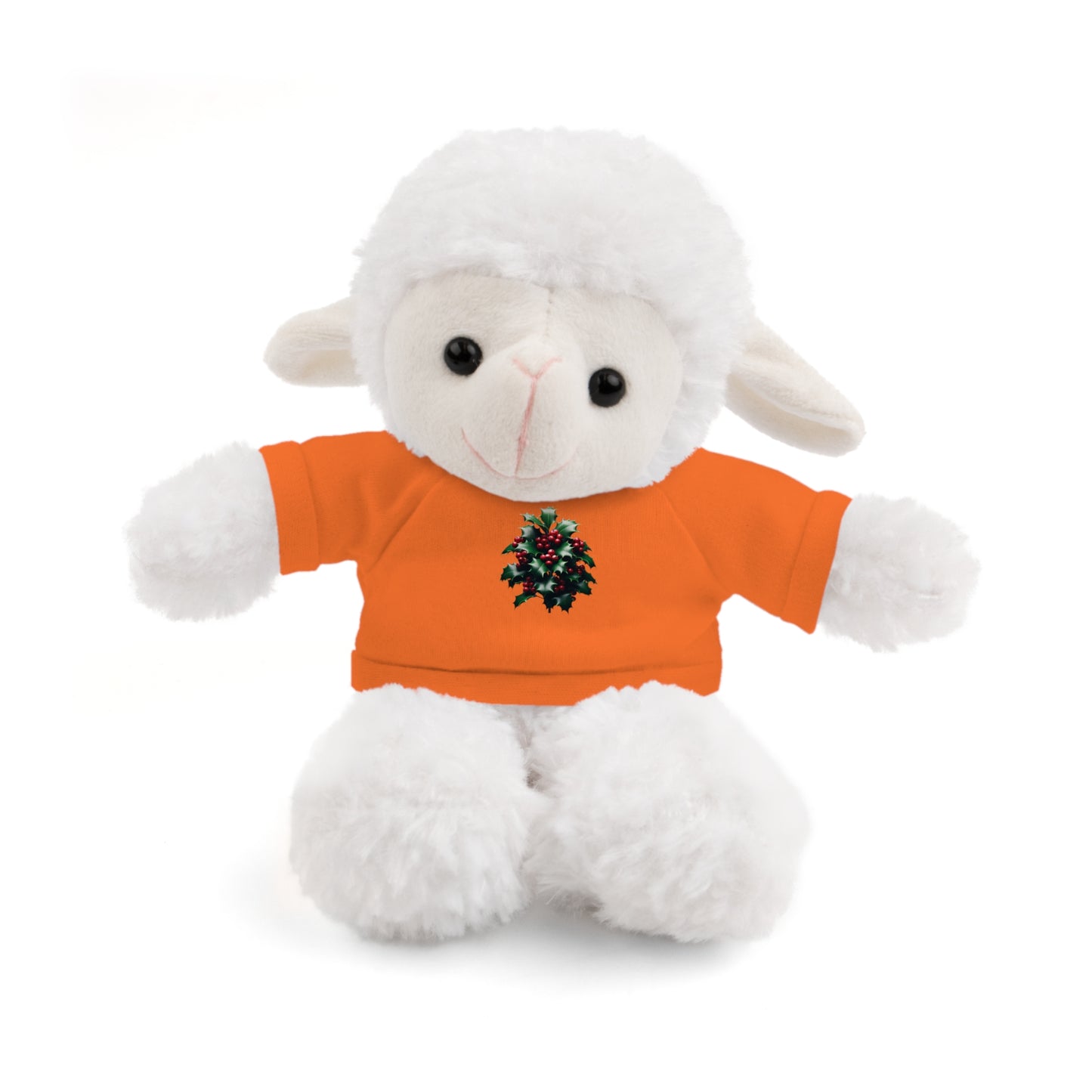 Calendar MONTH 12 December Flower “Holly” Tee shirt detail on Animal of choice (5) to choose from - Perfect Gift for Babies and Toddlers