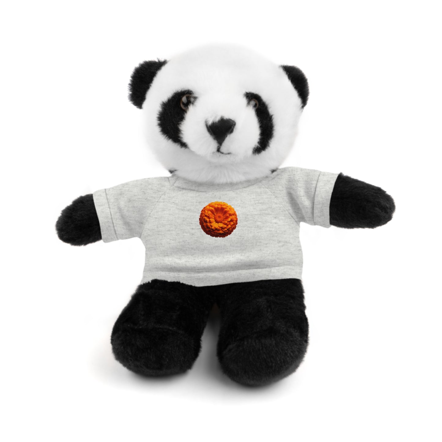Calendar MONTH 10 October Flower “Marigold” Tee shirt detail on Animal of choice (5) to choose from - Perfect Gift for Babies and Toddlers