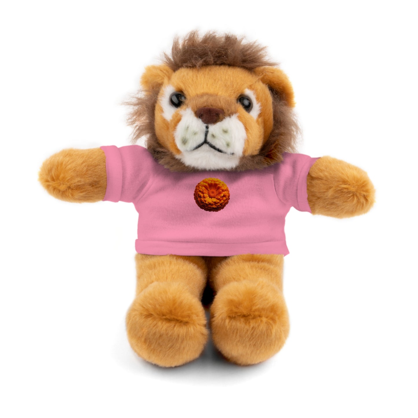 Calendar MONTH 10 October Flower “Marigold” Tee shirt detail on Animal of choice (5) to choose from - Perfect Gift for Babies and Toddlers