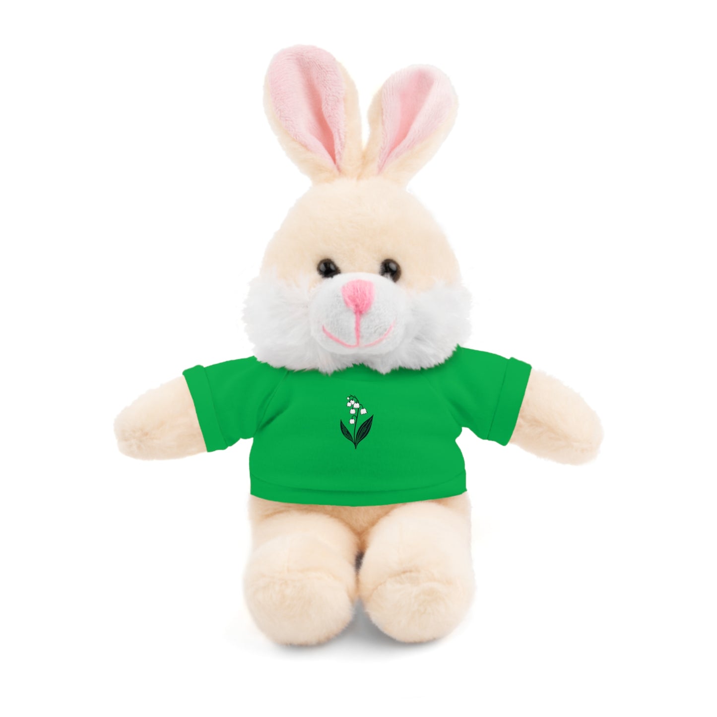 Calendar MONTH 05 May Flower “Lily of the Valley” Tee shirt detail on Animal of choice (5) to choose from - Perfect Gift for Babies and Toddlers