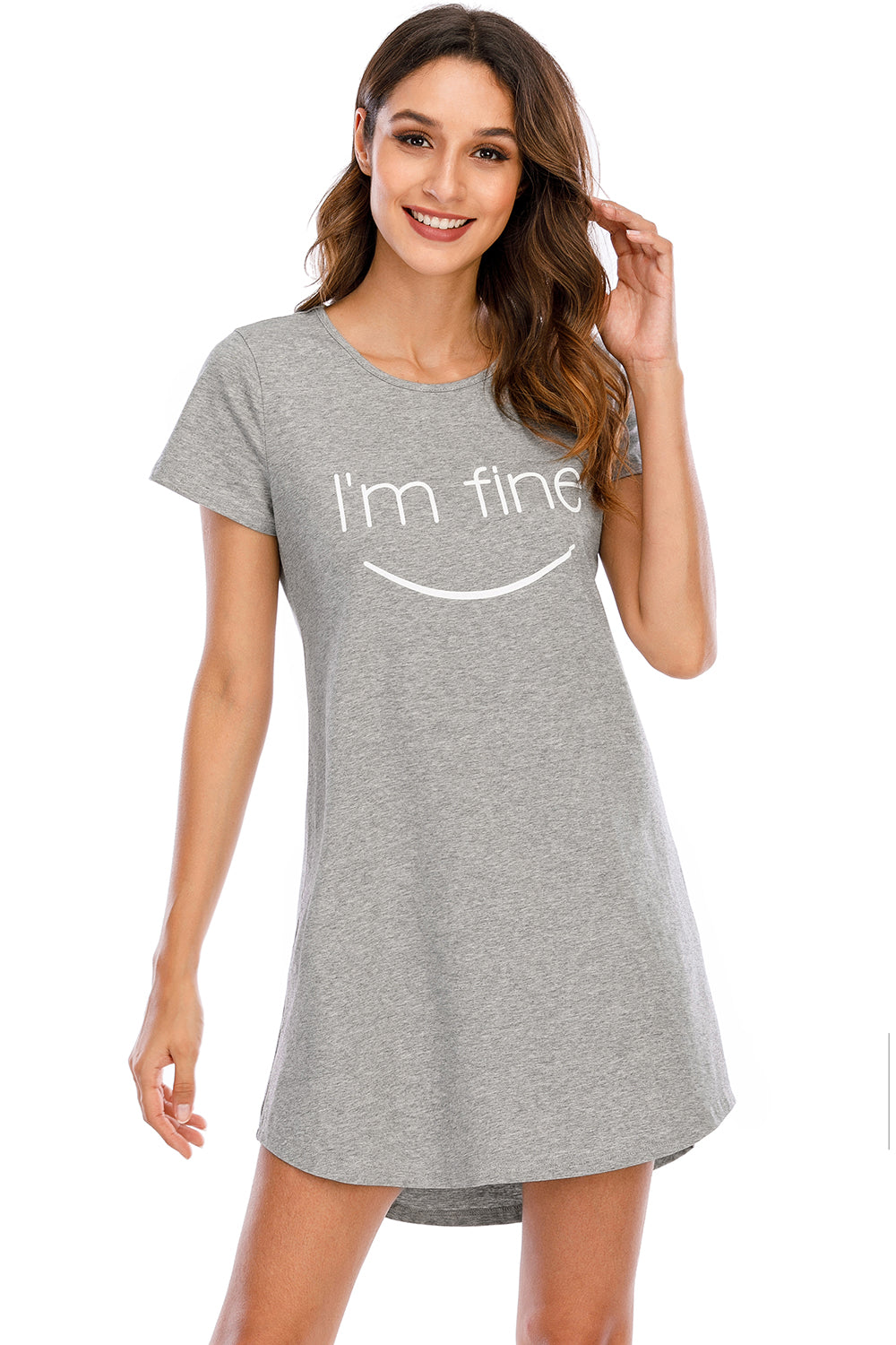 Women's Lounge Dress Graphic Round Neck Short Sleeve Dress