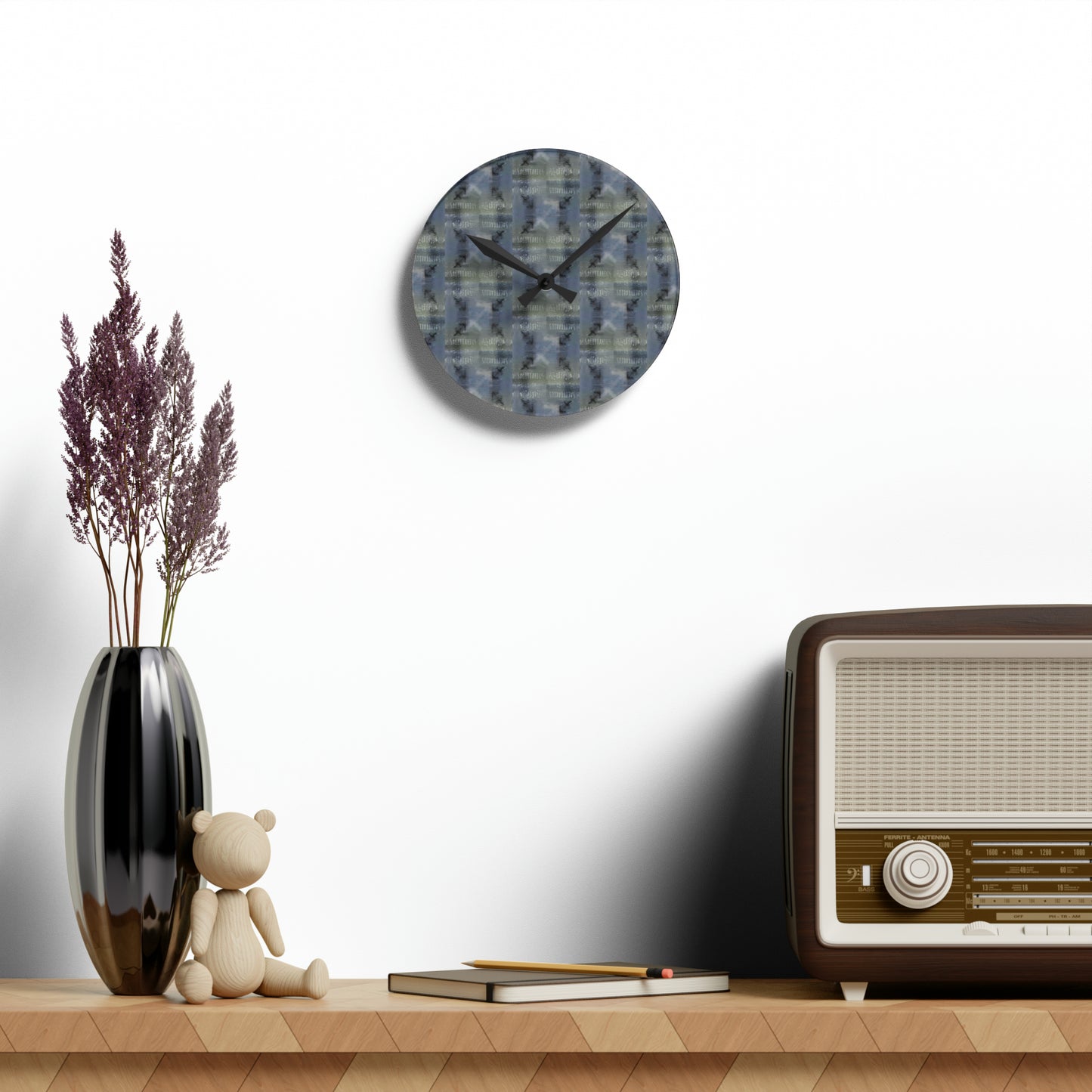 SAGITTARIUS Glyph Print Wall Clock (Sagittarius)