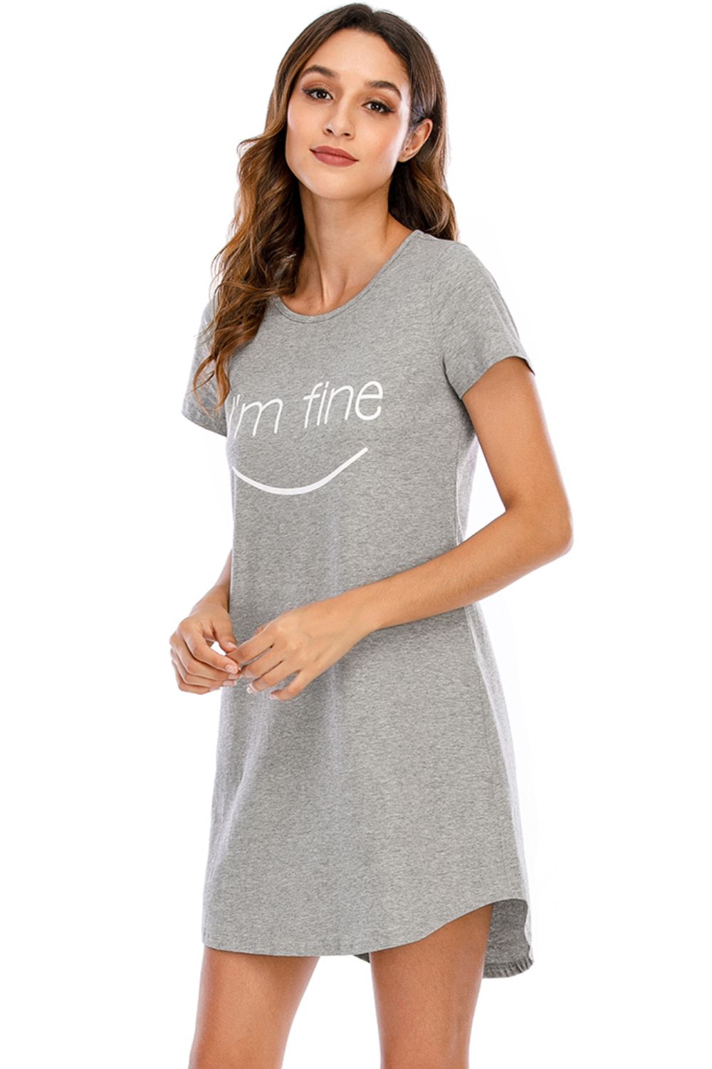 Women's Lounge Dress Graphic Round Neck Short Sleeve Dress