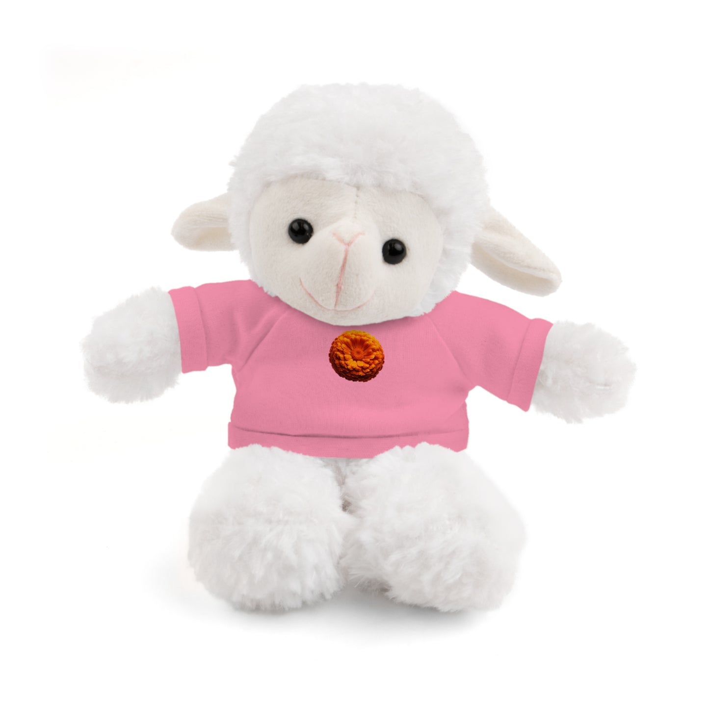 Calendar MONTH 10 October Flower “Marigold” Tee shirt detail on Animal of choice (5) to choose from - Perfect Gift for Babies and Toddlers