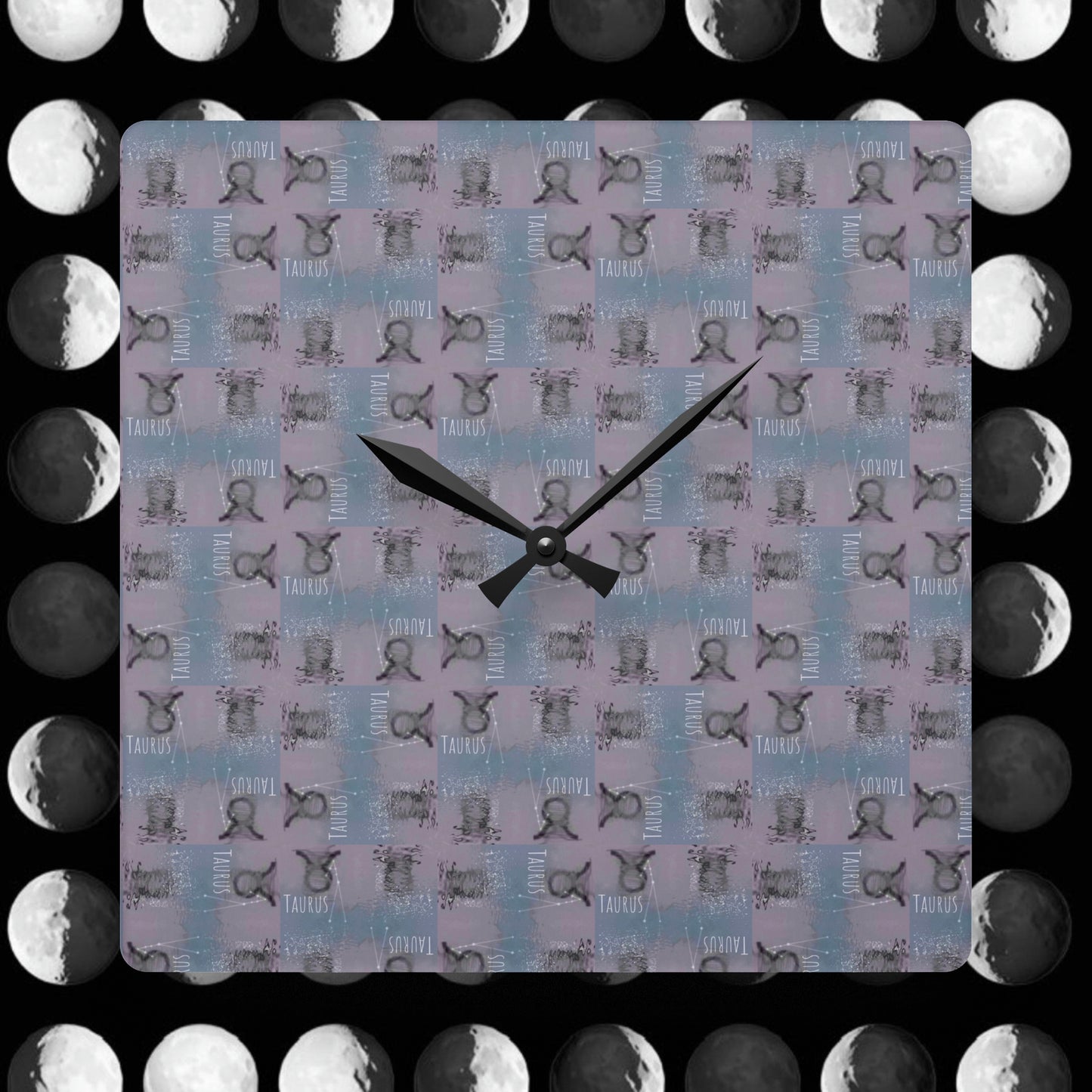TAURUS Glyph Print Wall Clock (Taurus)