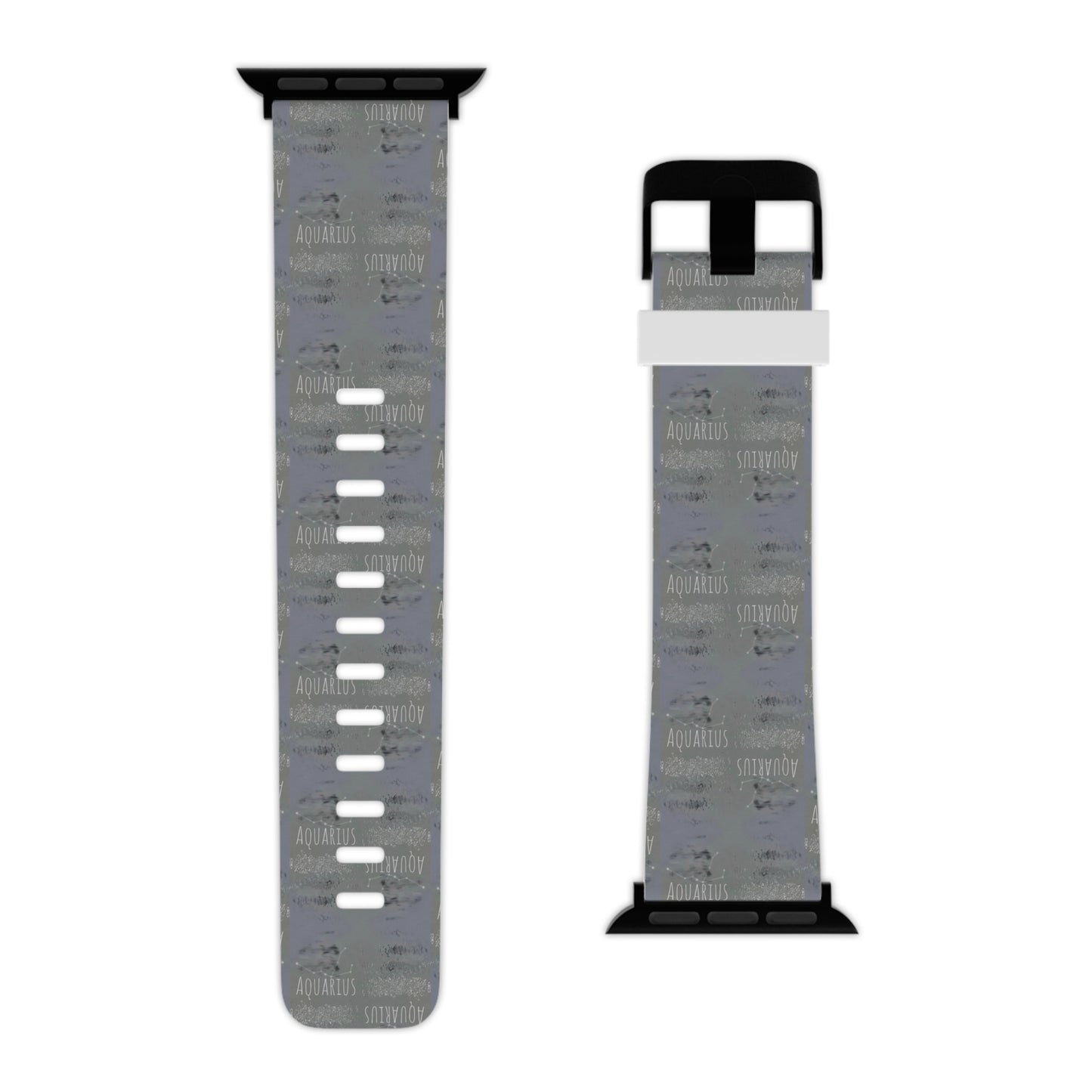 Zodiacs  AQUARIUS Glyph Print Apple Watch Band