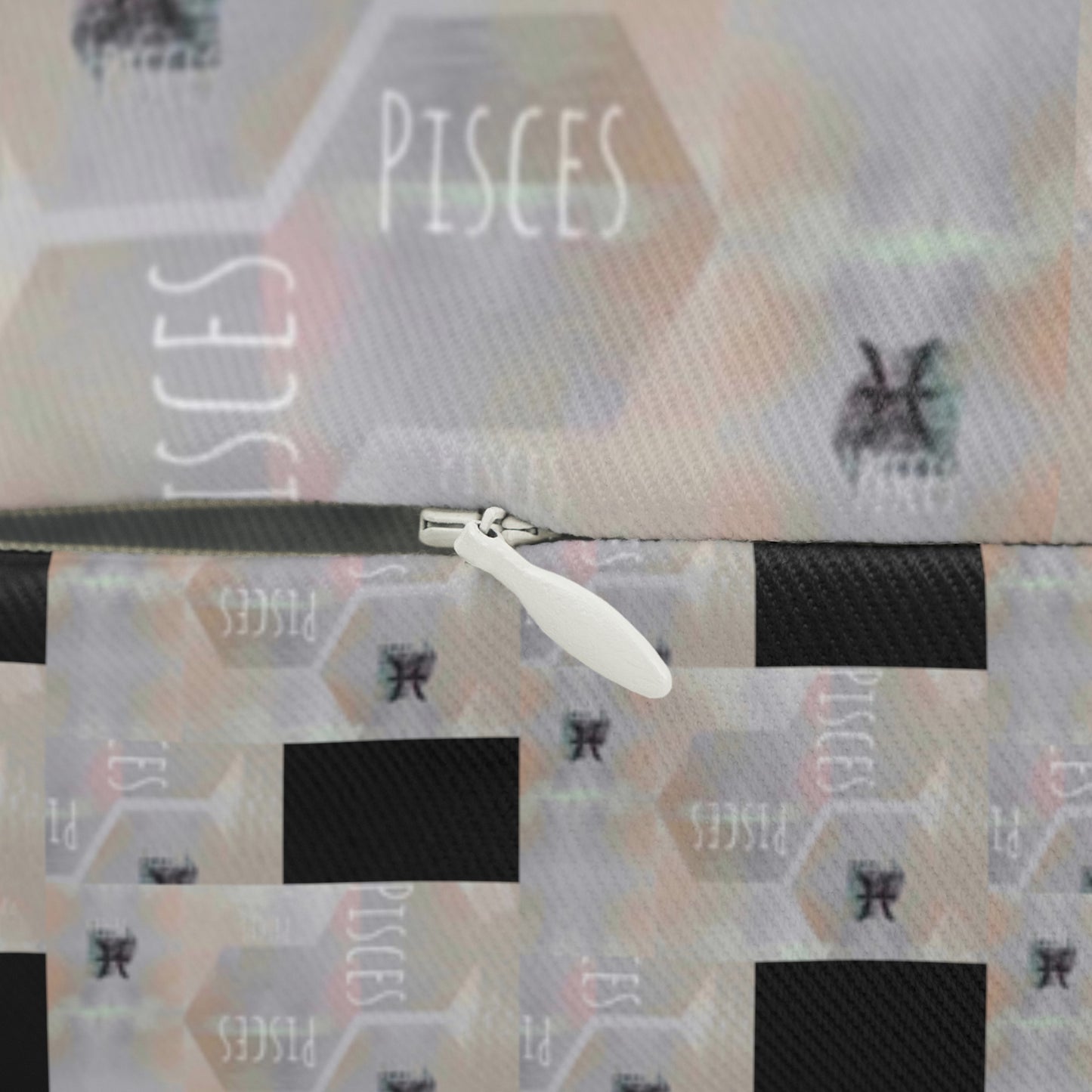 PISCES Glyph Print Lumbar Pillow