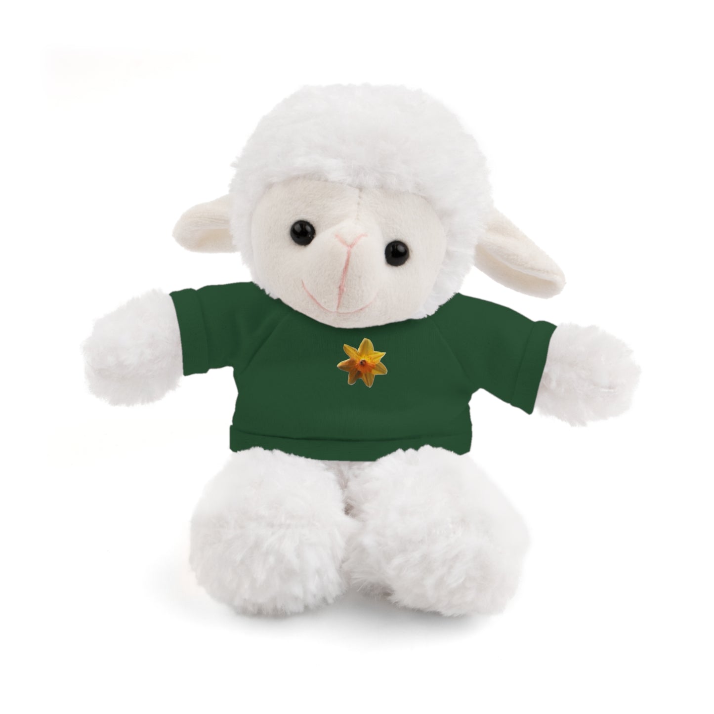 Calendar MONTH 03 March Flower “Daffodil” Tee shirt detail on Animal of choice (5) to choose from - Perfect Gift for Babies and Toddlers