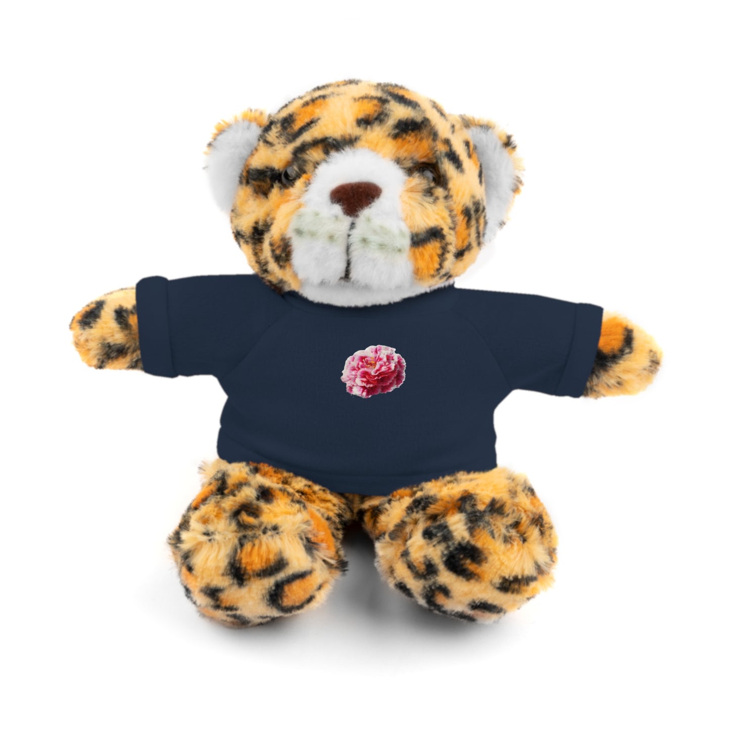 Calendar MONTH 01 January Flower “Carnation” Tee shirt detail on Animal of choice (5) to choose from - Perfect Gift for Babies and Toddlers