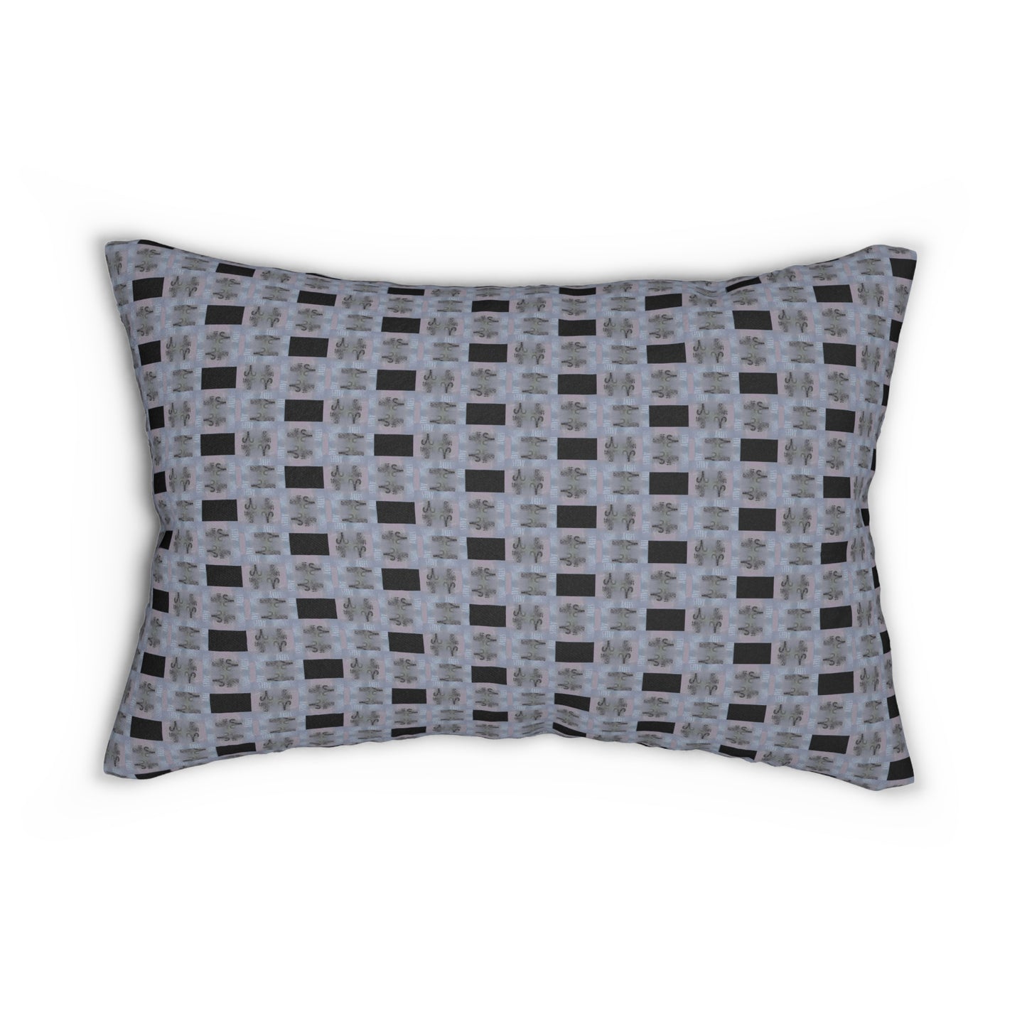 ARIES Glyph Print Lumbar Pillow